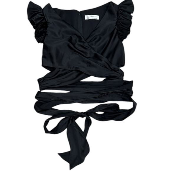 Mac Duggal Ruffle Cap Sleeve Wrap Top - Picture 6 of 6